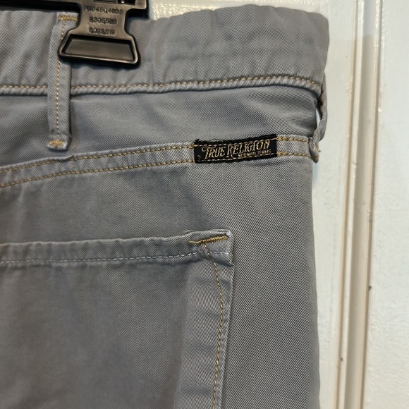 TRUE RELIGION Rocco Tailored overdye Twill pants / jeans Gray Size 38 - Picture 5 of 15
